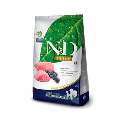 Farmina N&D Prime Line Adult Medium Maxi Lamb & Blueberry Grain free / Сухой Беззерновой корм Фармина для взрослых собак Средних и Крупных пород Ягненок с Черникой