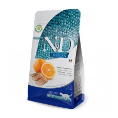 Farmina N&D Ocean Line Adult Herring Pumpkin & Orange / Сухой Беззерновой корм Фармина для взрослых кошек Сельдь с Тыквой и Апельсином