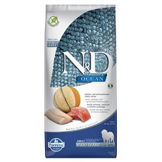 Farmina N&D Ocean Line Adult Maxi Giant Salmon Cod & Cantaloupe Melon Grain free / Сухой Беззерновой корм Фармина для взрослых собак Крупных и Гигантских пород Лосось Треска и Муксусная дыня