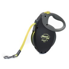 flexi Giant M tape 8 m, for dogs up to 25 kg / Рулетка флекси для собак весом до 25 кг, светоотражающий ремень 8 м