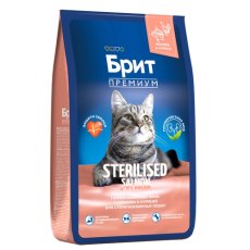 Brit Premium Sterilised Salmon&Chicken / Сухой корм Брит Премиум для Стерилизованных кошек Лосось Курица