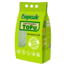 Барсик Tofu / Наполнитель для кошачьего туалета Зеленый чай комкующийся