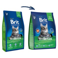 Brit Premium Sterilised Chicken / Сухой корм Брит Премиум для Стерилизованных кошек Курица