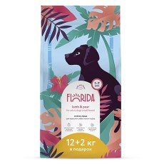 Florida Dog Adult Small Breed Lamb & Pear / Сухой корм Флорида для взрослых собак Малых пород Ягненок груша