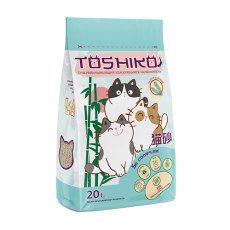 Toshiko / Комкующийся наполнитель Тошико для кошачьего туалета Древесный Натуральный