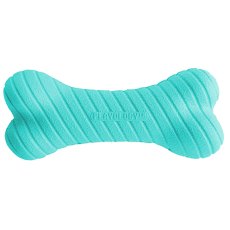Playology Dual Layer Bone / Игрушка Плэйолоджи для собак двухслойная жевательная косточка с ароматом арахиса Голубой