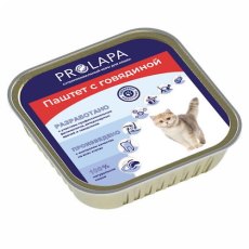 Prolapa / Влажный корм Ламистеры Пролапа для кошек Паштет с Говядиной (цена за упаковку)