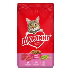 Дарлинг / Сухой корм для взрослых кошек Мясо и Овощи