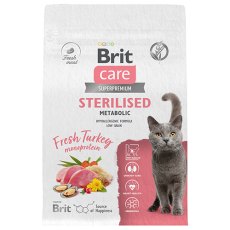 Брит Кеа Sterilised Metabolic Turkey monoprotein / Сухой корм для взрослых Стерилизованных кошек Индейка