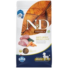 Farmina N&D GF Brown Lamb Spirulina & Carrot Adult Mini / Сухой корм Фармина для взрослых собак Мелких пород Ягненок и морковь