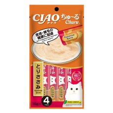 Inaba Ciao Churu / Лакомство-пюре Инаба для кошек для Кожи и Шерсти Куриное филе
