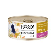Florida Preventive Line Urinary / Влажный корм Консервы Флорида для кошек Профилактика МКБ с Уткой (цена за упаковку)