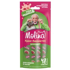 Molina / Функциональное Крем-лакомство Молина для кошек и Котят Здоровье мочевыводящей системы Утка & Индейка