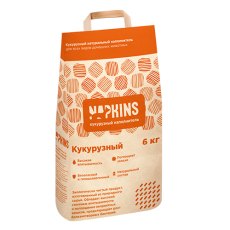 NAPKINS / Кукурузный Наполнитель Напкинс для кошачьего туалета