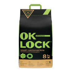 Ok-Lock ЗЕЛЕНЫЙ ЧАЙ / Наполнитель Ок-Лок растительный комкующийся