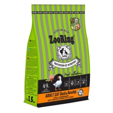 Zooring Adult Cat Duck&Rosehip / Сухой корм Зооринг для взрослых кошек Утка с шиповником