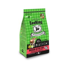 ZooRing Medium Active Dog / Сухой корм Зооринг для молодых и взрослых собак средних пород Телятина и рис с яблоками