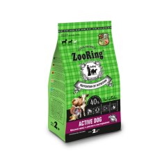 ZooRing Active Dog / Сухой корм Зооринг для взрослых активных собак средних и крупных пород Мясной Микс с рисом и пастернаком