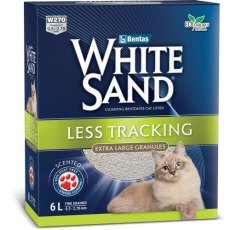 White Sand Less Tracking / Комкующийся наполнитель Вайт Сенд не оставляющий следов Крупные гранулы
