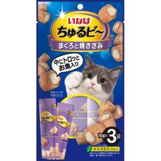 Inaba Churu Bee / Лакомство Инаба Запеченные трубочки для кошек Тунец Магуро и запечённое куриное филе