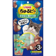 Inaba Churu Bee / Лакомство Инаба Запеченные трубочки для кошек Куриное филе и запечённый тунец Кацуо
