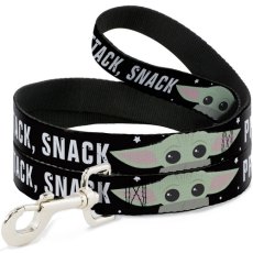 Buckle-Down / Поводок Бакл-Даун для собак Звездные войны Малыш Йода Protect Attack Snack черный