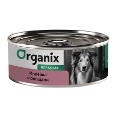 Organix / Консервы Органикс для собак Индейка с овощным ассорти (цена за упаковку)