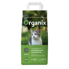 Organix / Впитывающий наполнитель Органикс для кошачьего туалета с ароматом Свежескошенной травы