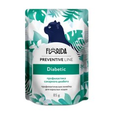 Florida Preventive Line Diabetic / Влажный диетический корм Флорида для кошек Профилактика сахарного диабета (цена за упаковку)