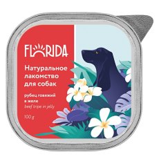 Florida / Лакомство натуральное Флорида для собак Рубец говяжий в желе (цена за упаковку)