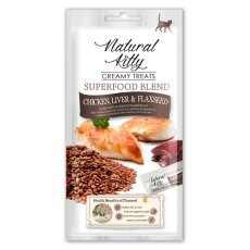 Pettric Natural Kitty / Лакомство Петрик для кошек Крем-суп для кошек Куриная печень и семя льна (цена за упаковку)