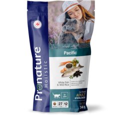 Pronature Holistic Pacific Adult Sterilized White Fish & Wild Rice / Сухой корм Пронатюр Холистик для кошек всех пород Белая рыба дикий рис