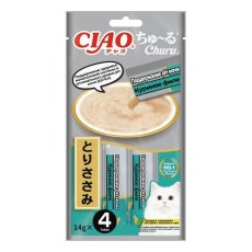 Inaba Ciao Churu / Лакомство-пюре Инаба для кошек Поддержание Ph мочи Куриное филе
