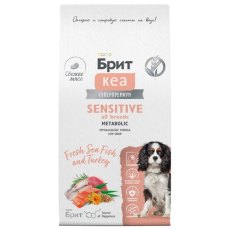 Брит Кеа Adult Sensitive All Breeds Metabolic Sea Fish Turkey / Сухой корм для взрослых собак Улучшение обмена веществ Морская рыба Индейка