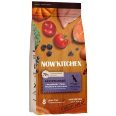 NOW KITCHEN Senior Fresh Grain-free Turkey Duck&Salmon / Сухой Беззерновой корм Нау Китчен для взрослых собак Крупных пород старше 7 лет Индейка Утка Лосось и овощи