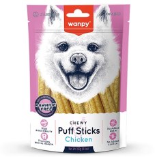 Wanpy Chewy Puff Sticks / Лакомство Ванпи Трубчатые палочки из Курицы