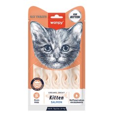 Wanpy Creamy Treat / Лакомство Ванпи для котят Нежное пюре из Лосося