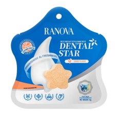 Ranova / Лакомство Ранова для кошек сублимированное Звёздочка для зубов с Курицей и морковью