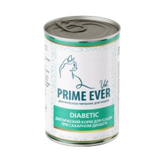 Prime Ever Vet Diabetic / Влажный диетический корм Прайм Эвер для кошек при Сахарном диабете (цена за упаковку)