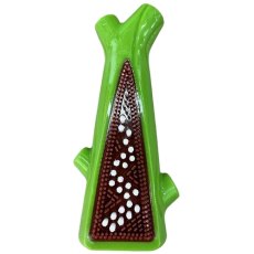 Ledu Toys / Игрушка Леду Тойс резиновая для собак Ветка с щеткой и пищалкой