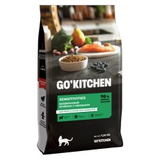GO KITCHEN Grain Free Sensitivities / Сухой Беззерновой корм Гоу Китчен для Котят и кошек всех возрастов Ягненок с овощами