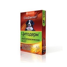 CitoDerm / Капли Цитодерм Дерматологические для собак весом 30-60 кг