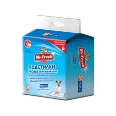 Mr.Fresh Expert Regular / Подстилки Мистер Фреш Гелевые впитывающие с Липкими фиксаторами