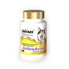 Unitabs ArthroActive c Q10 / Витаминно-минеральный комплекс Юнитабс для собак при болезнях Суставов