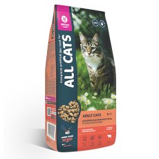 All Cats / Сухой корм Ол Кэтс для кошек с Говядиной и овощами