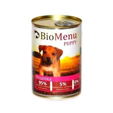 BioMenu Puppy Консервы для Щенков Индейка Цена за упаковку 410x12