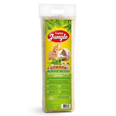 Happy Jungle / Опилки Хеппи Джангл для Грызунов и Кроликов Зеленое яблоко