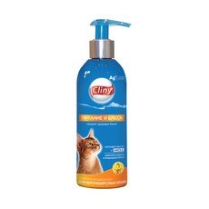 Cliny / Шампунь-кондиционер Клини для Короткошерстных кошек "Питание и блеск"