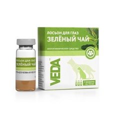 Veda Фитоэлита "Зеленый чай"/ Зоогигиеническое средство Веда для глаз Лосьон