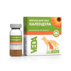 Veda Фитоэлита "Календула" / Зоогигиеническое средство Веда для глаз Лосьон